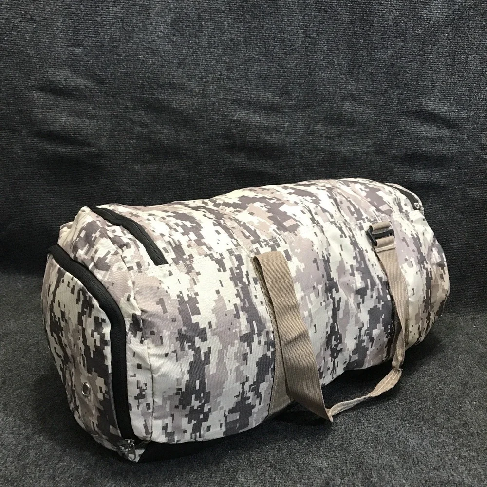 ScarletSkye Medium Size Camp 2 Pocket Digital Camo Duffle Bag w/ Molle Webbing